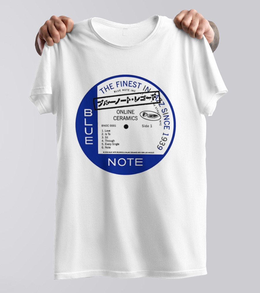 Online Ceramics Blue Note Jazz Collection 1939 Vintage Record T-Shirt
