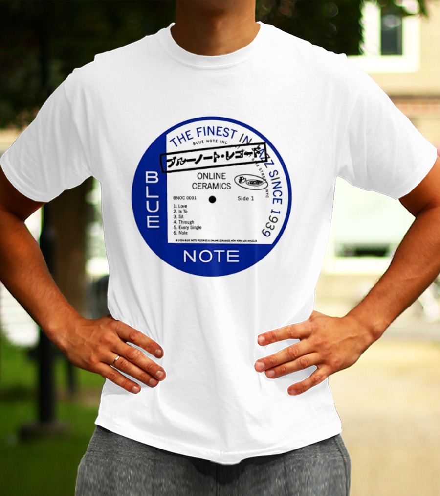 Online Ceramics Blue Note Jazz Collection 1939 Vintage Record T-Shirt