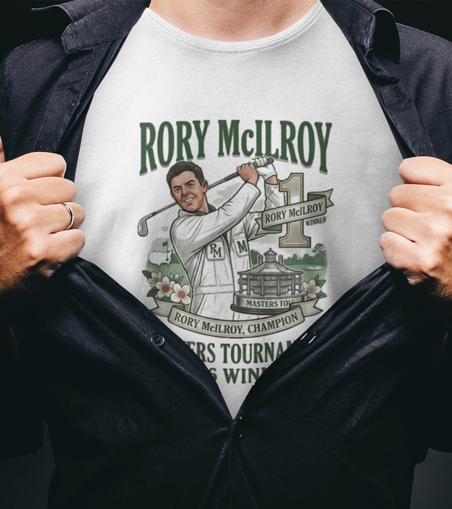 Rory McIlroy 2026 Masters Tournament Winner Champion T-Shirt