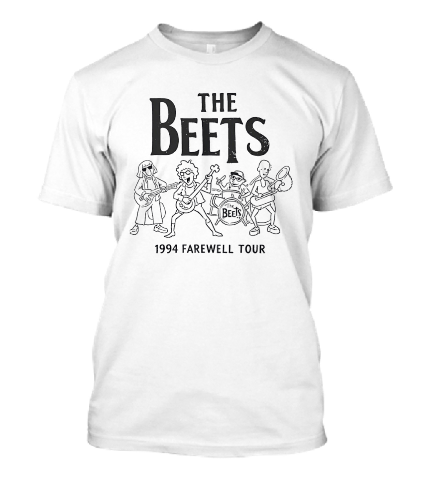 The Beets 1994 Farewell Tour Doug Cartoon Band Reunion T-Shirt