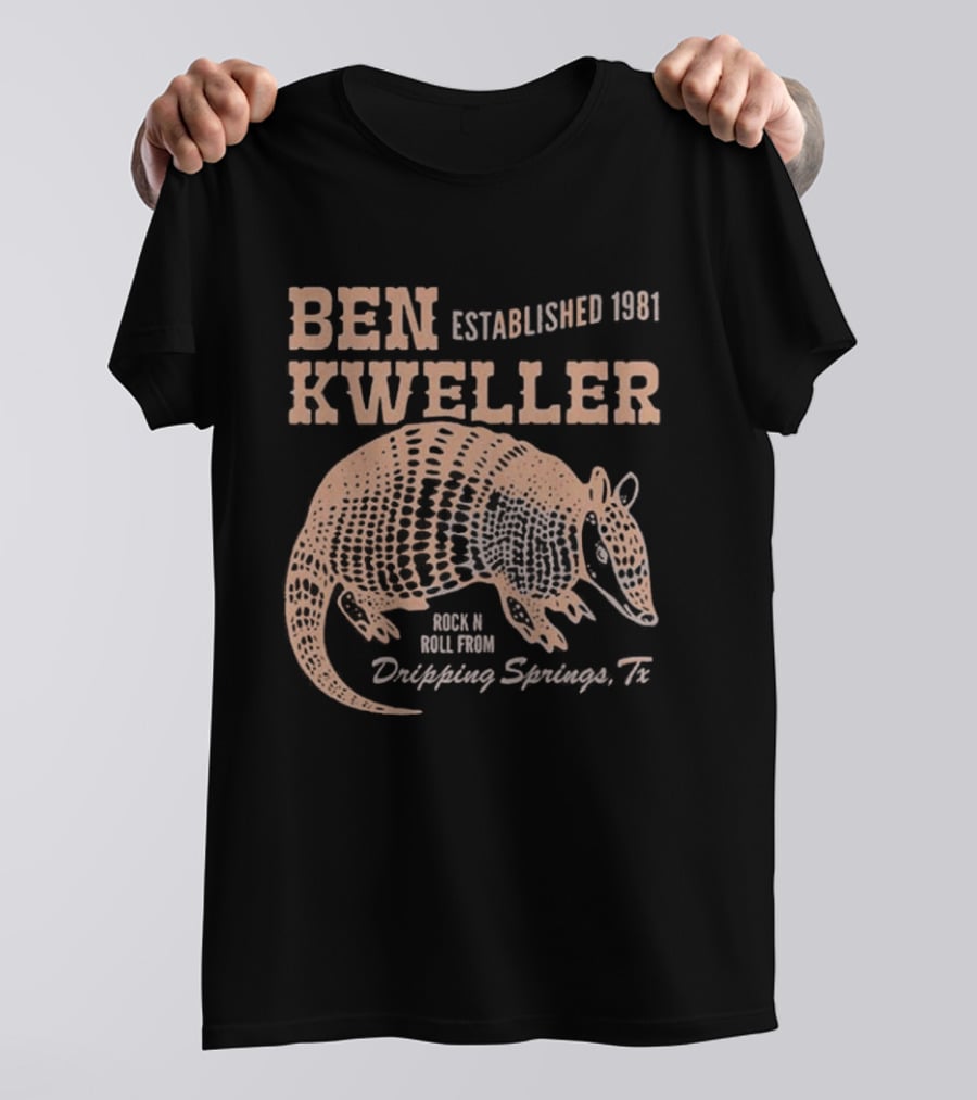 Ben Kweller Established 1981 Rock And Roll From Dripping Springs TX Armadillo 2026 T-Shirt