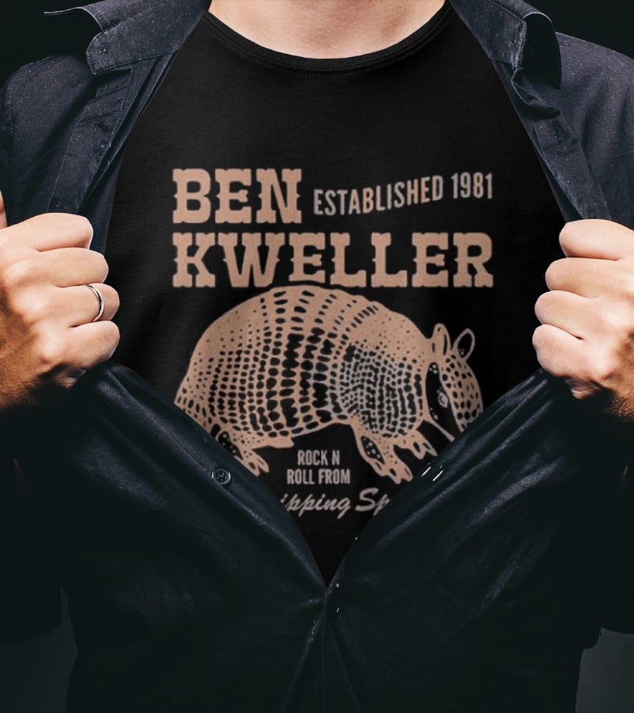 Ben Kweller Established 1981 Rock And Roll From Dripping Springs TX Armadillo 2026 T-Shirt