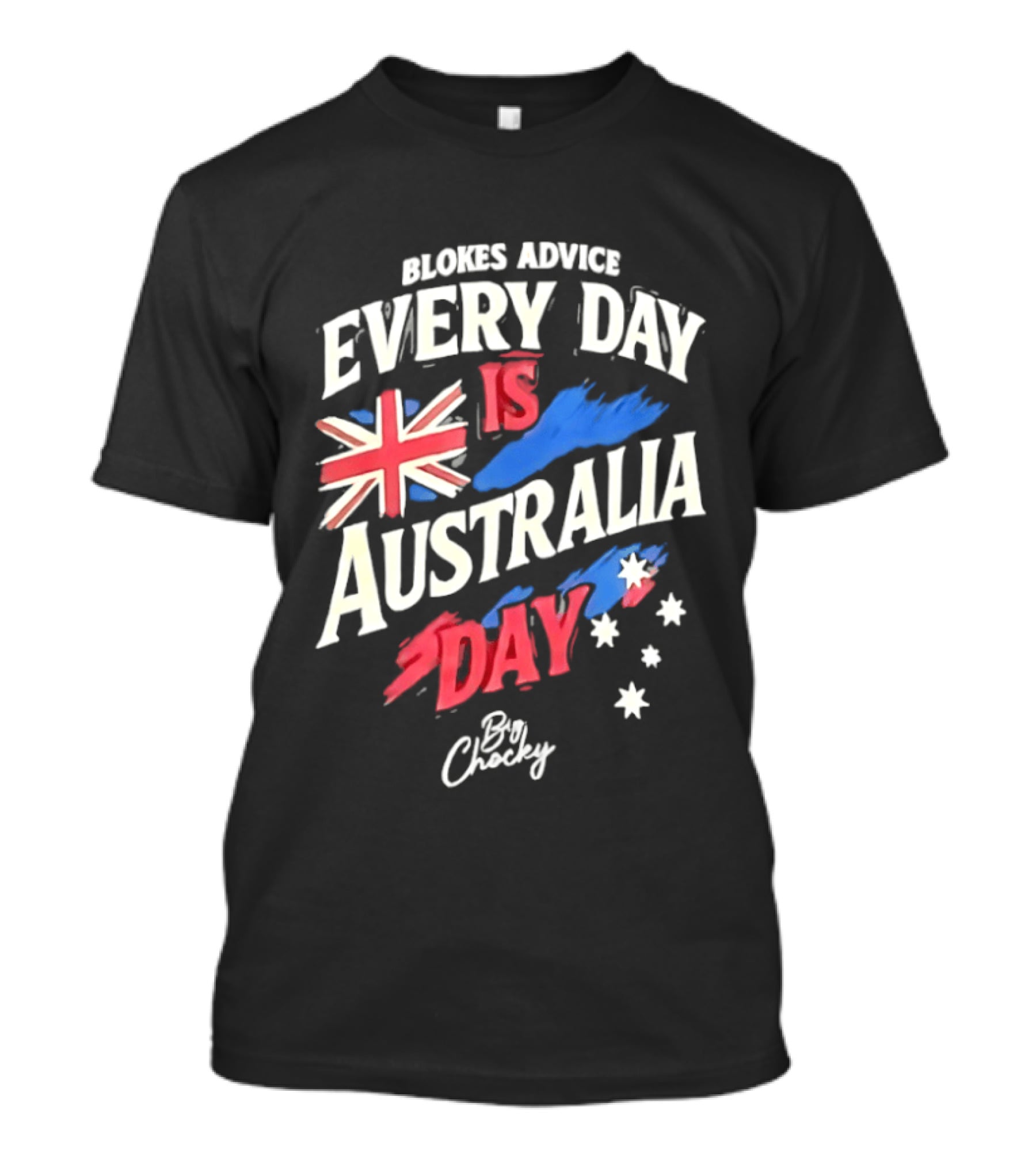 Blokes Advice Every Day Is Australia Day UK Flag By Chizy T-Shirt