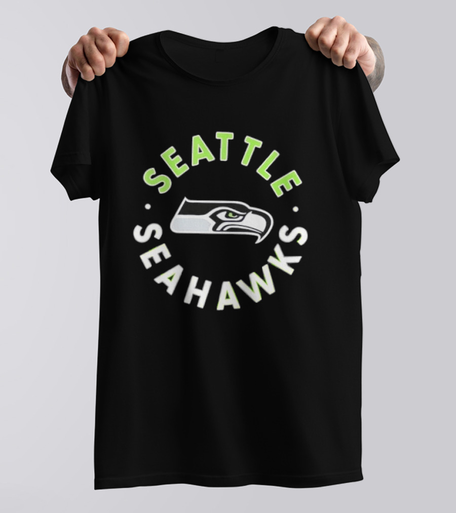 Seattle Seahawks Iconic Hawk Crest NFL Team Spirit T-Shirt