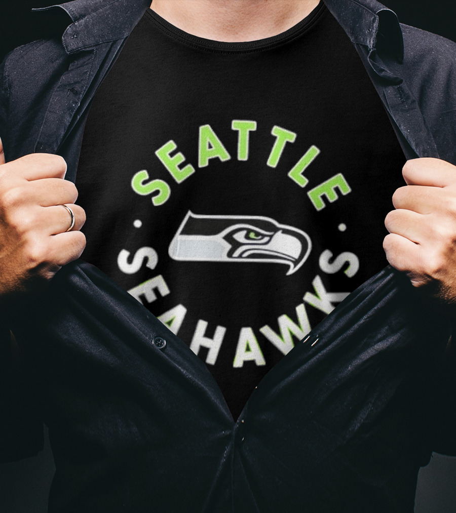 Seattle Seahawks Iconic Hawk Crest NFL Team Spirit T-Shirt