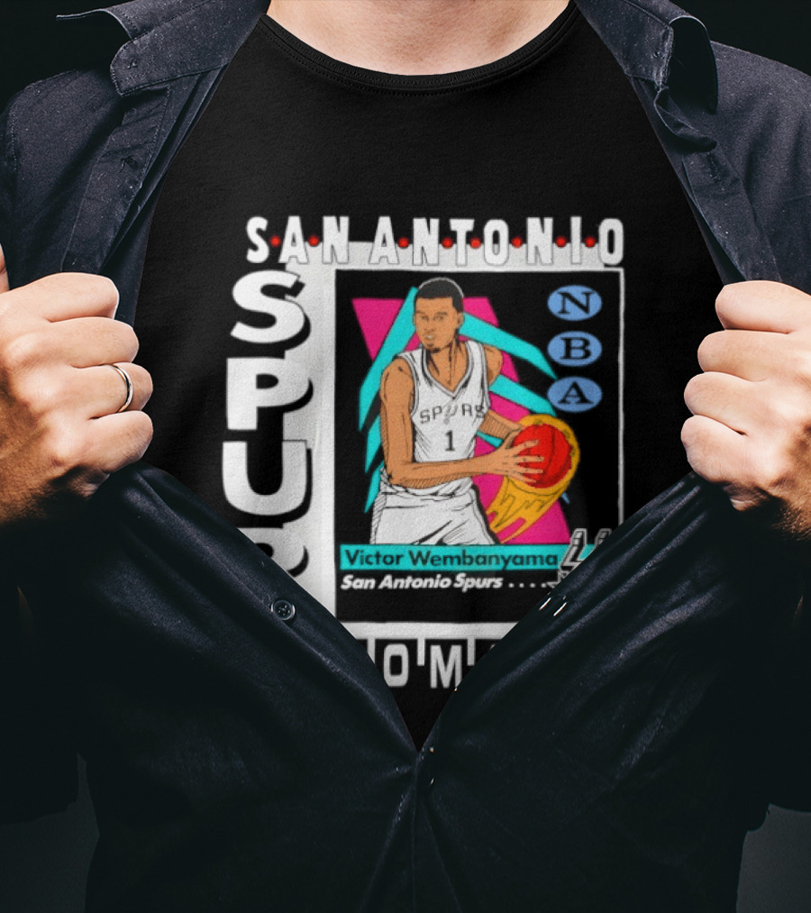Victor Wembanyama San Antonio Spurs Homage Topps Trading Card Tri Blend T-Shirt