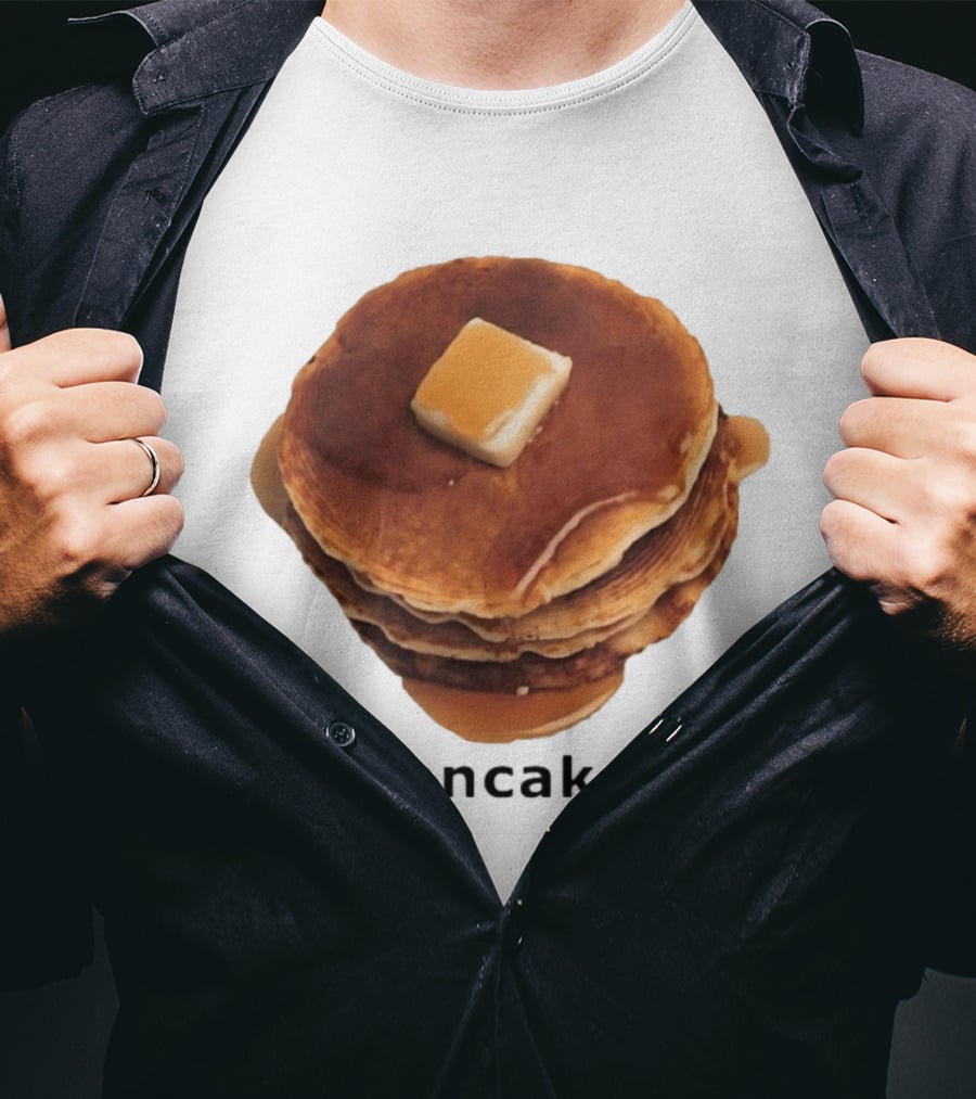 Pancakes Syrup Stack With Butter Topping T-Shirt