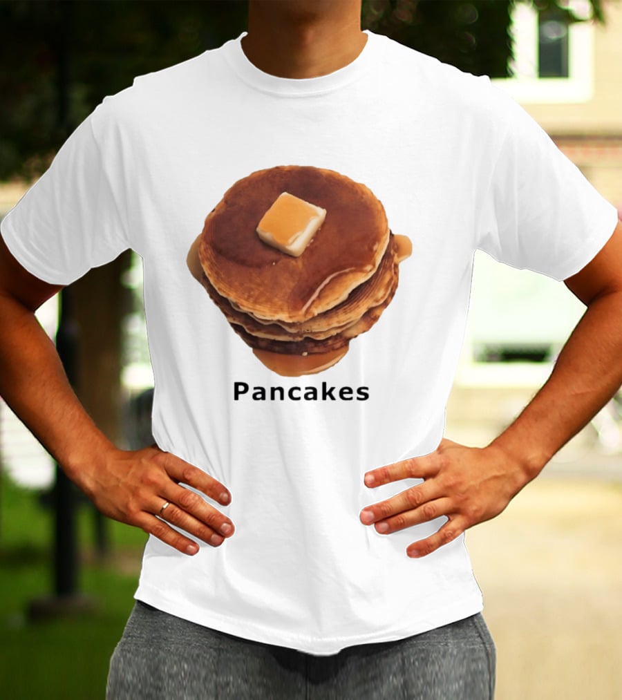 Pancakes Syrup Stack With Butter Topping T-Shirt