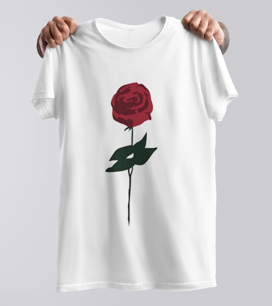 RJ Decker Catherine Delacroix Red Rose Botanical T-Shirt