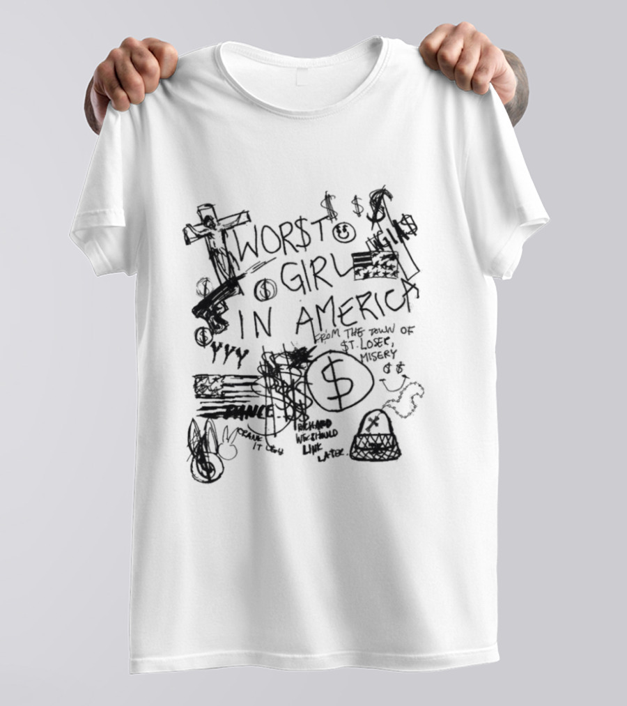 Sharpie 2026 Worst Girl In America Sketch T-Shirt