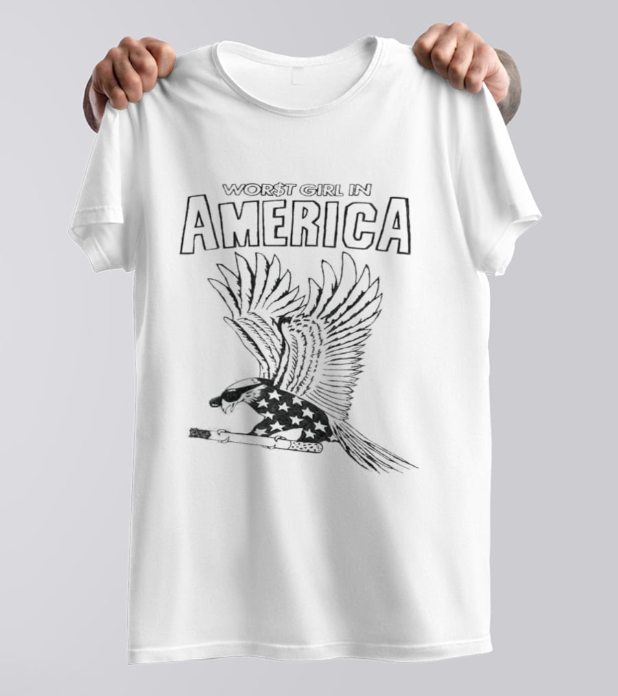 Worst Girl In America Slayyyter Eagle Stars T-Shirt