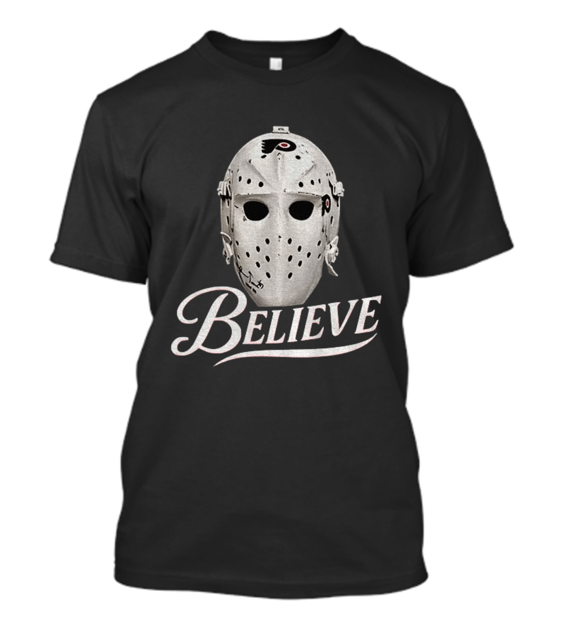 Believe Jason Voorhees Hockey Mask Philadelphia Flyers NHL 2026 T-Shirt