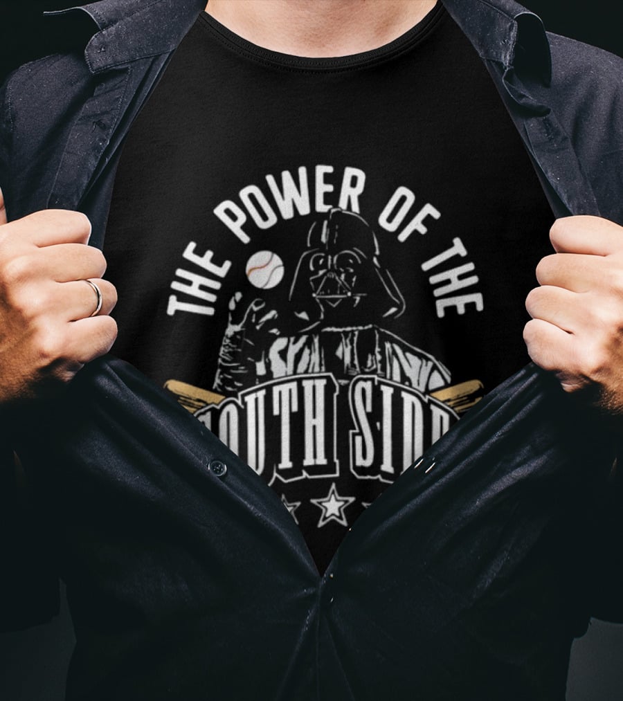 The Power Of The South Side Darth Vader Star Wars Baseball T-Shirt