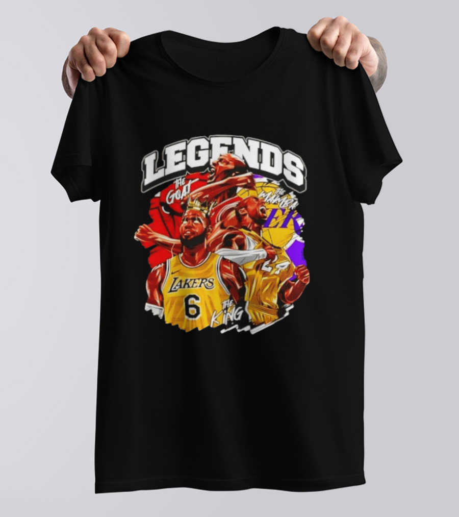 Legends The Goat Mamba King Lakers 24 6 T-Shirt