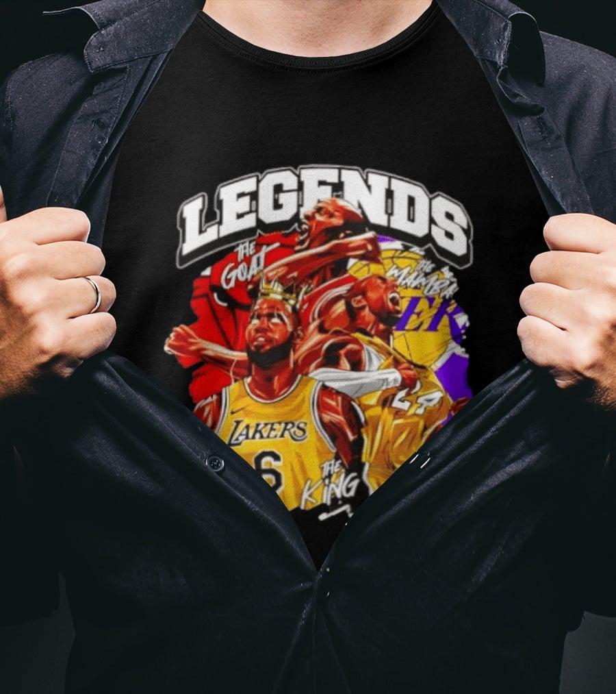 Legends The Goat Mamba King Lakers 24 6 T-Shirt
