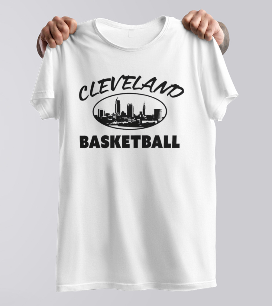 Cleveland Basketball Land Skyline Collective T-Shirt