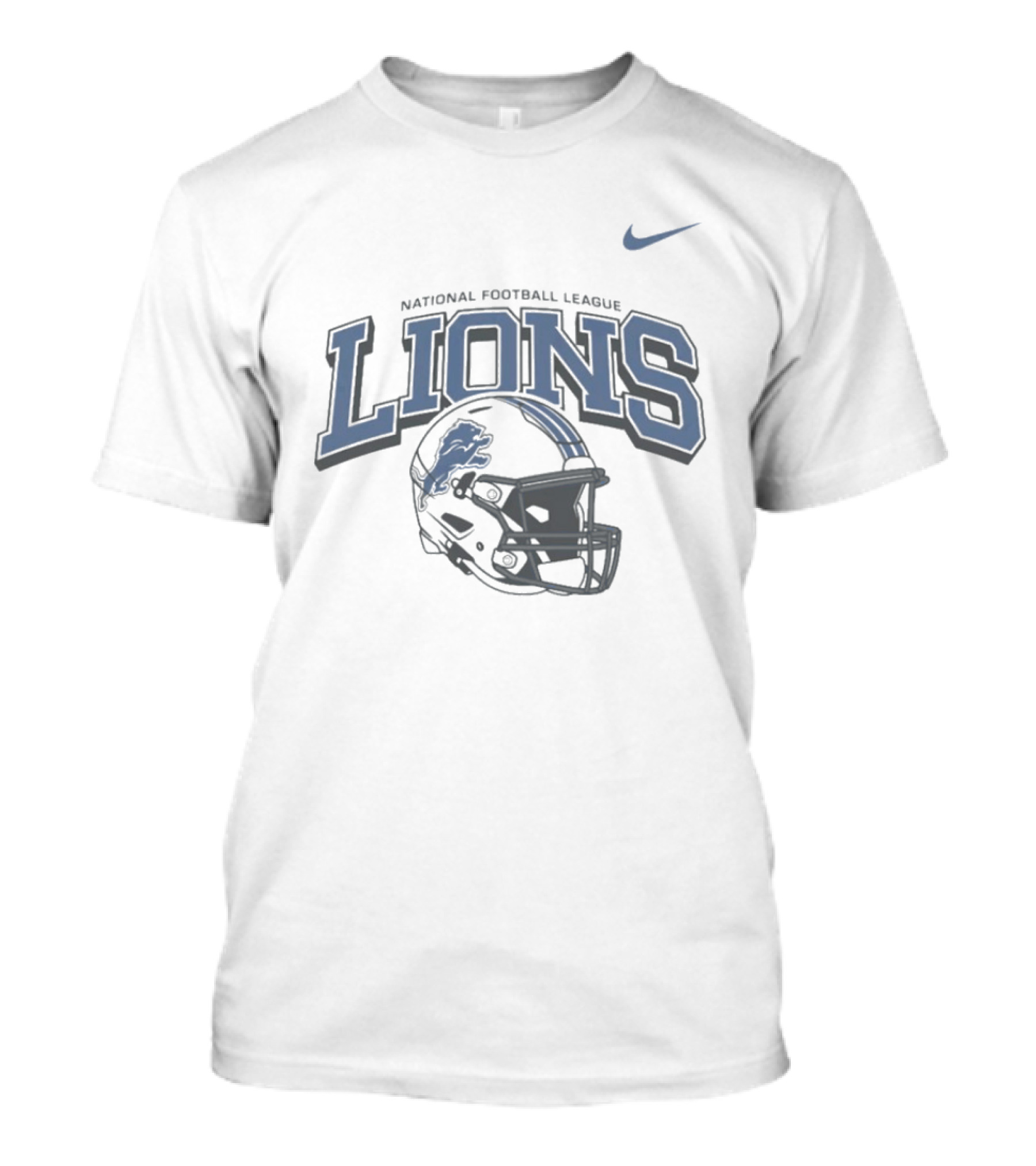 Nike Detroit Lions National Football League Football Helmet T-Shirt