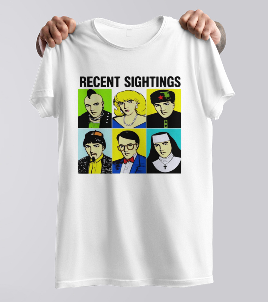 Recent Sightings Pop Art Icon Portraits T-Shirt