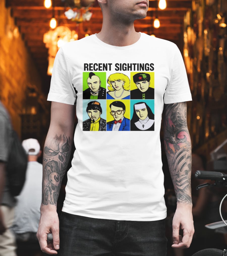 Recent Sightings Pop Art Icon Portraits T-Shirt