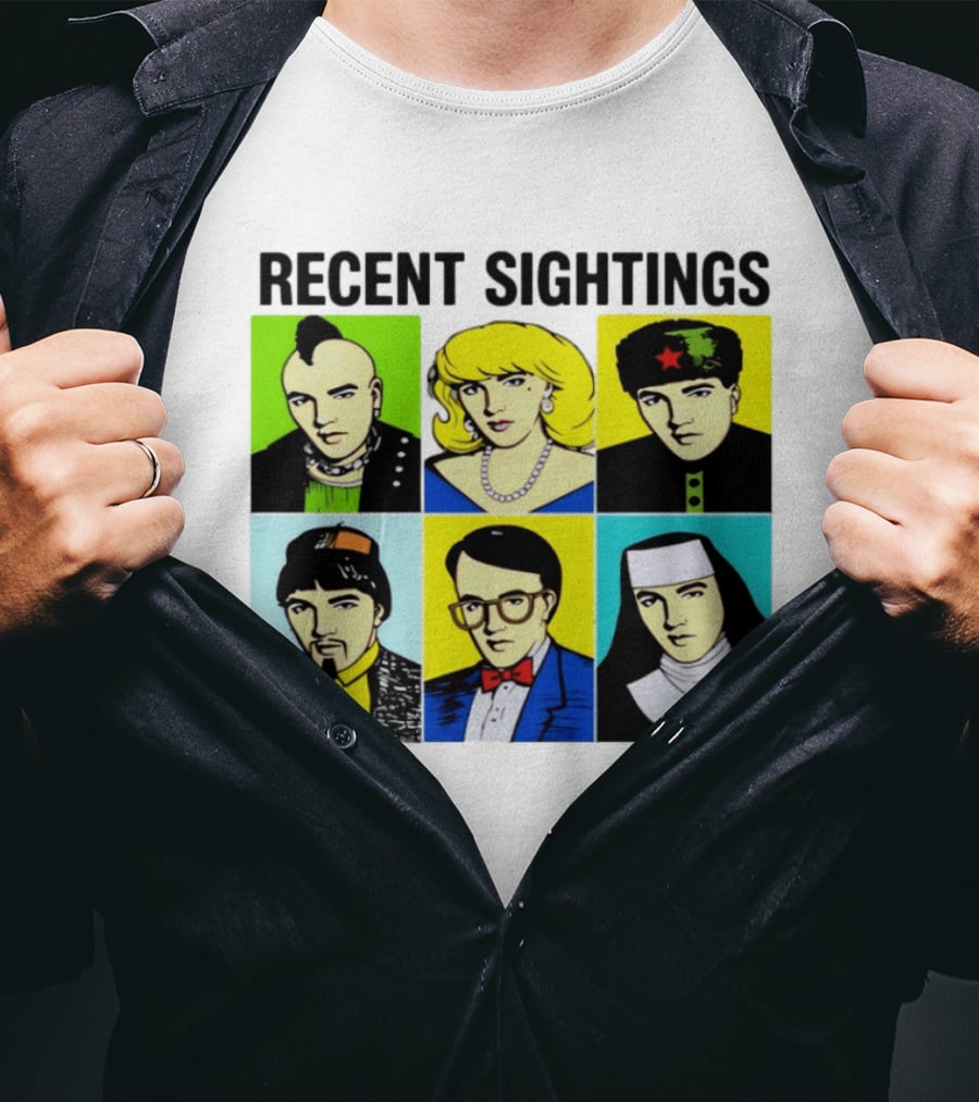 Recent Sightings Pop Art Icon Portraits T-Shirt