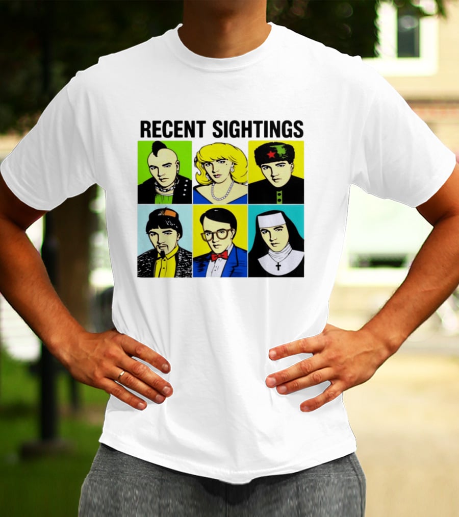 Recent Sightings Pop Art Icon Portraits T-Shirt