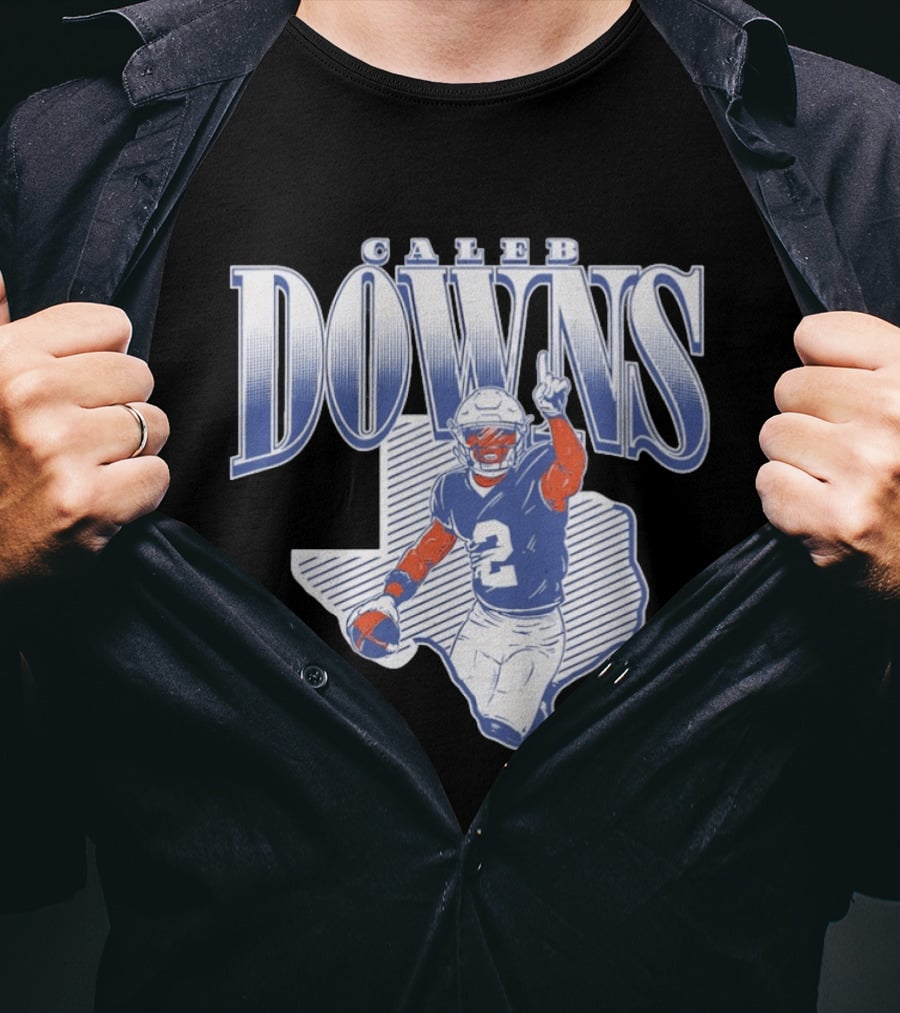 Caleb Downs Number 2 Texas Football Star Dallas Cowboys T-Shirt
