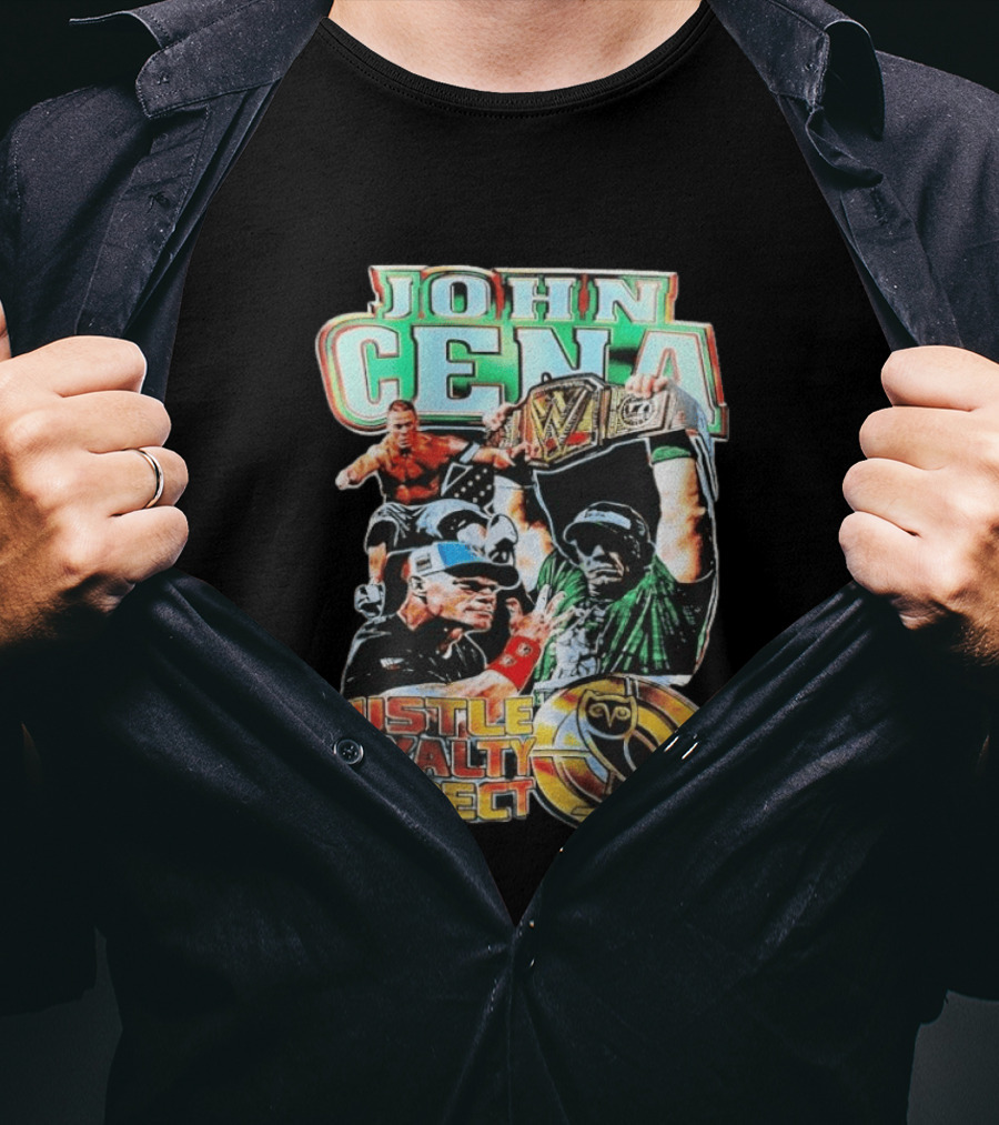 OVO WWE 2026 John Cena Hustle Loyalty Respect Championship Belt Owl T-Shirt