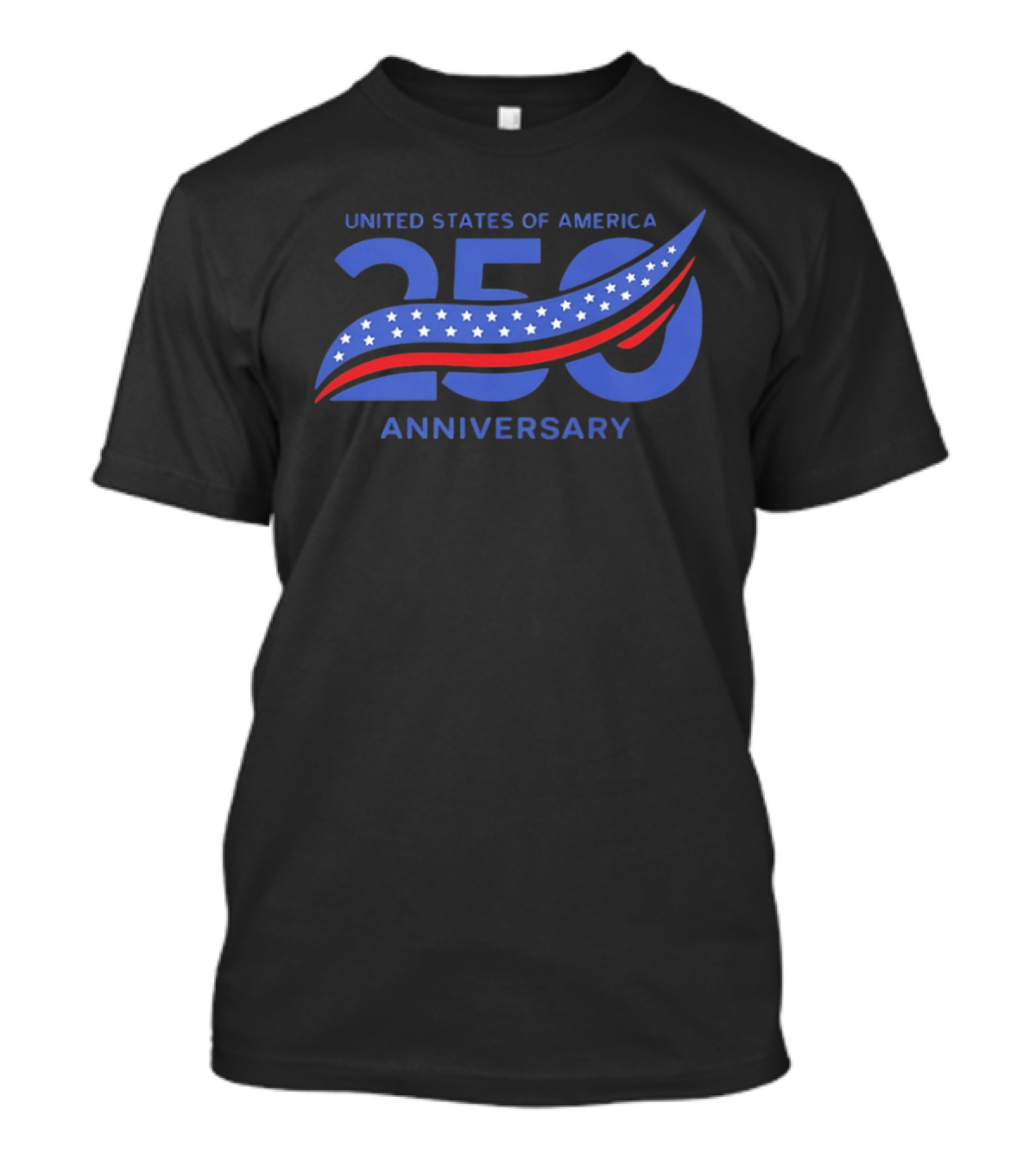 United States Of America 250 Anniversary Semiquincentennial Flag Stars And Stripes T-Shirt