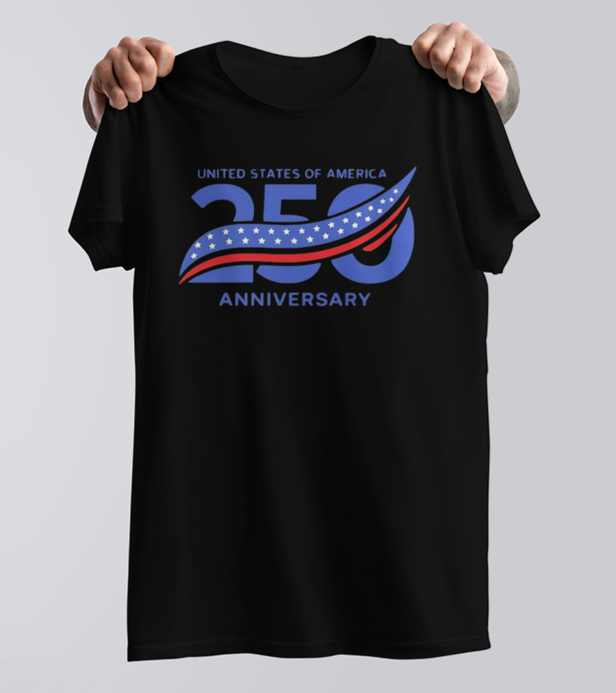 United States Of America 250 Anniversary Semiquincentennial Flag Stars And Stripes T-Shirt