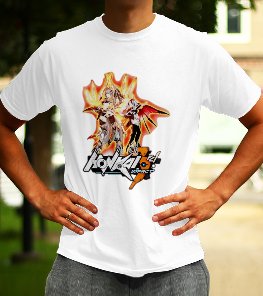 Honkai Impact 3rd HoYoverse Flame Armor Characters T-Shirt