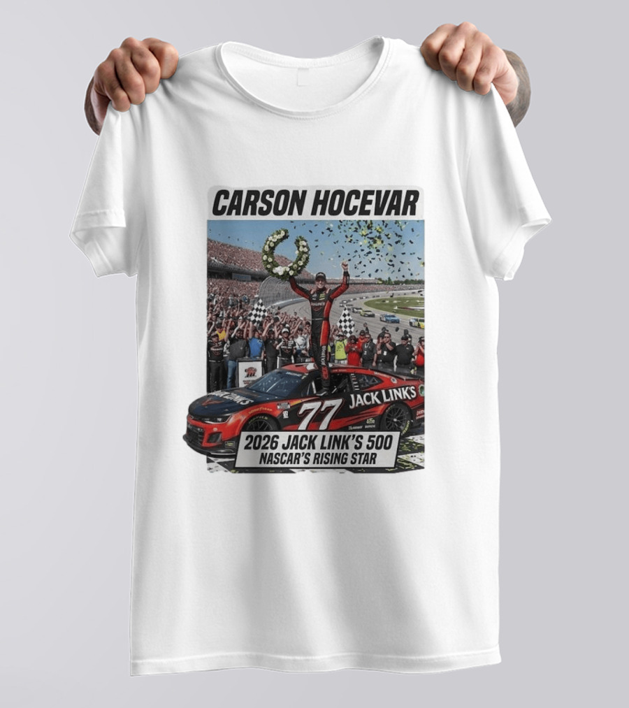 Carson Hocevar Jack Link's 500 NASCAR's Rising Star 2026 T-Shirt