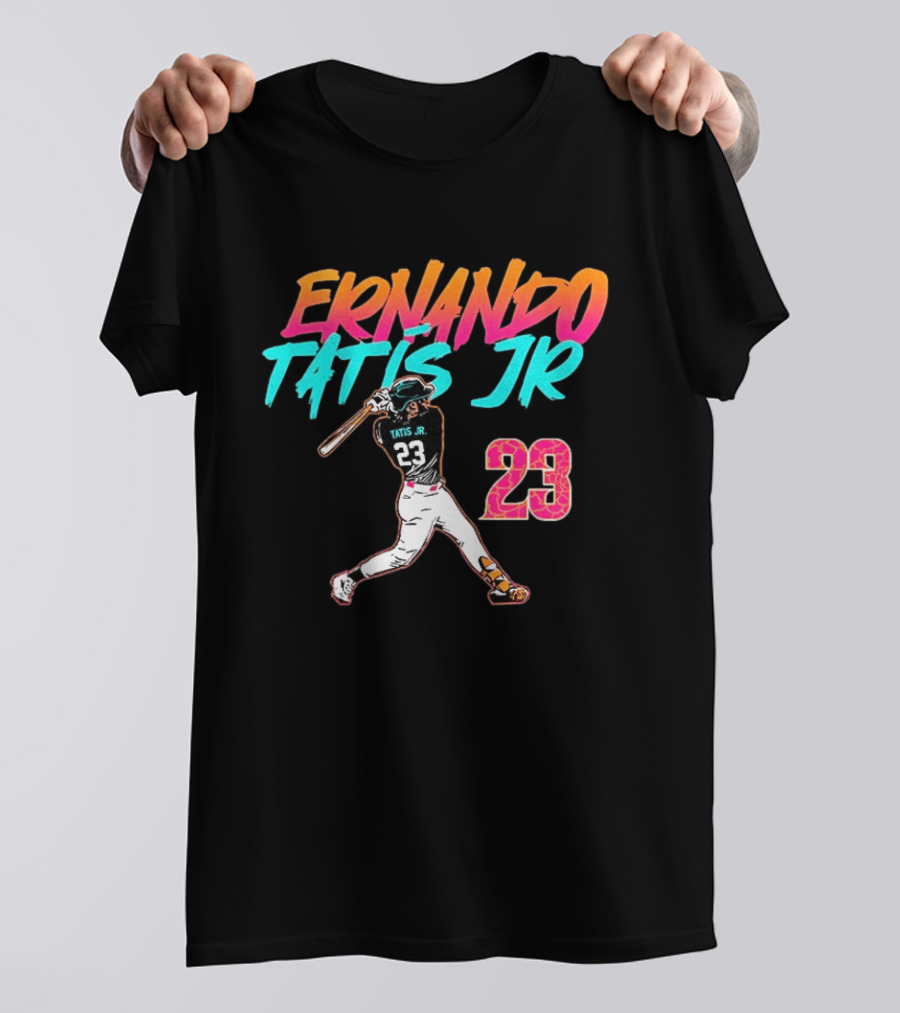 Fernando Tatis Jr 23 San Diego Padres City Edition Swing T-Shirt