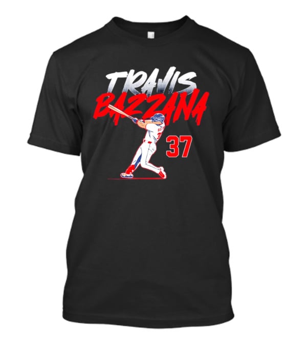 Travis Bazzana 37 Baseball Swing Cleveland Guardians Slugger T-Shirt