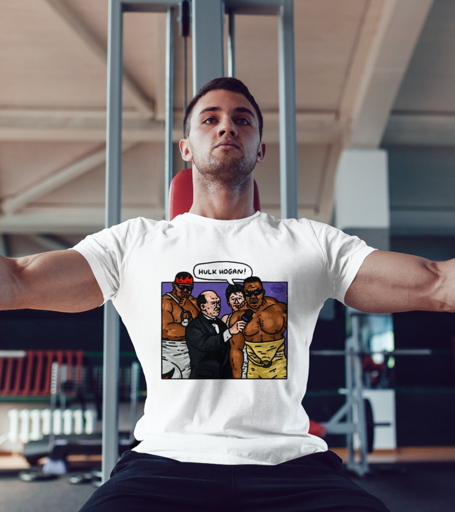 Culture Kings WWE Hulk Hogan Wrestlers Cartoon Interview Scene T-Shirt