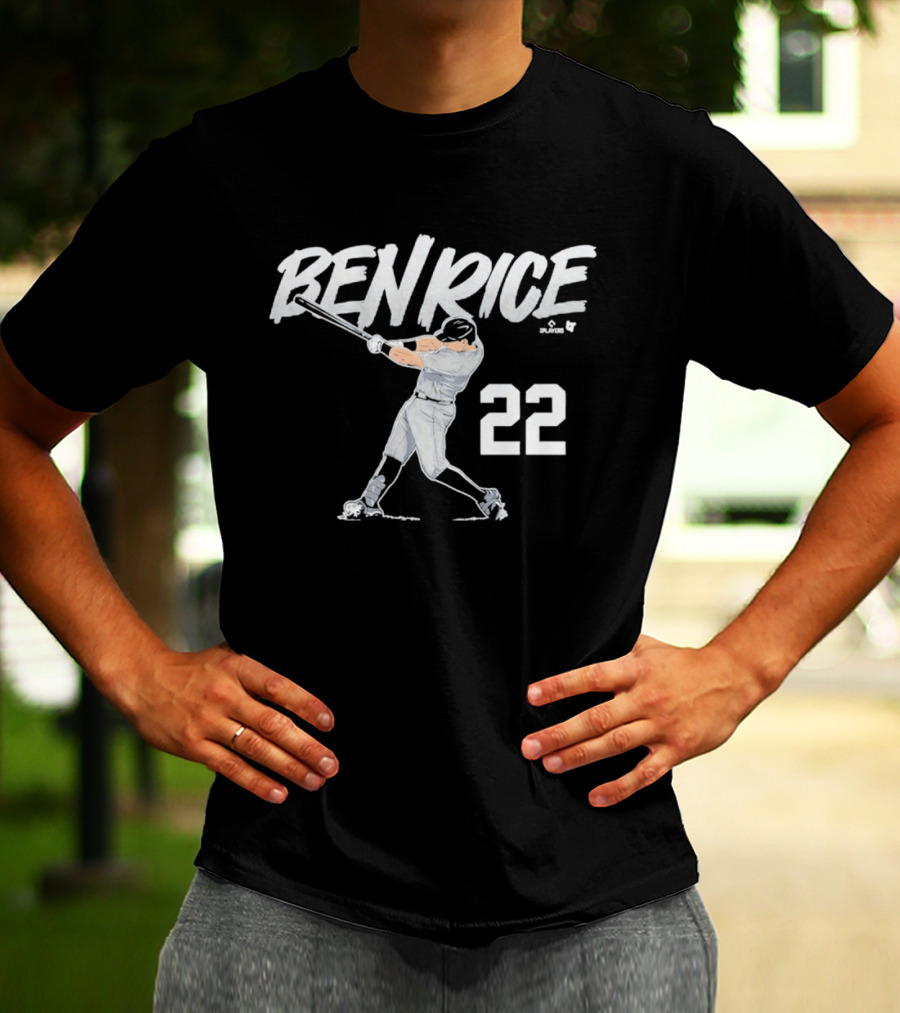 Ben Rice Slugger 22 Swing Baseball Player T-Shirt