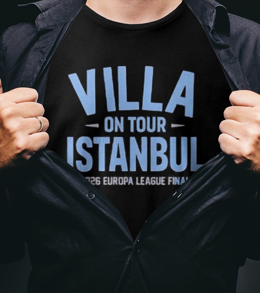 Aston Villa On Tour Istanbul 2026 Europa League Final T-Shirt