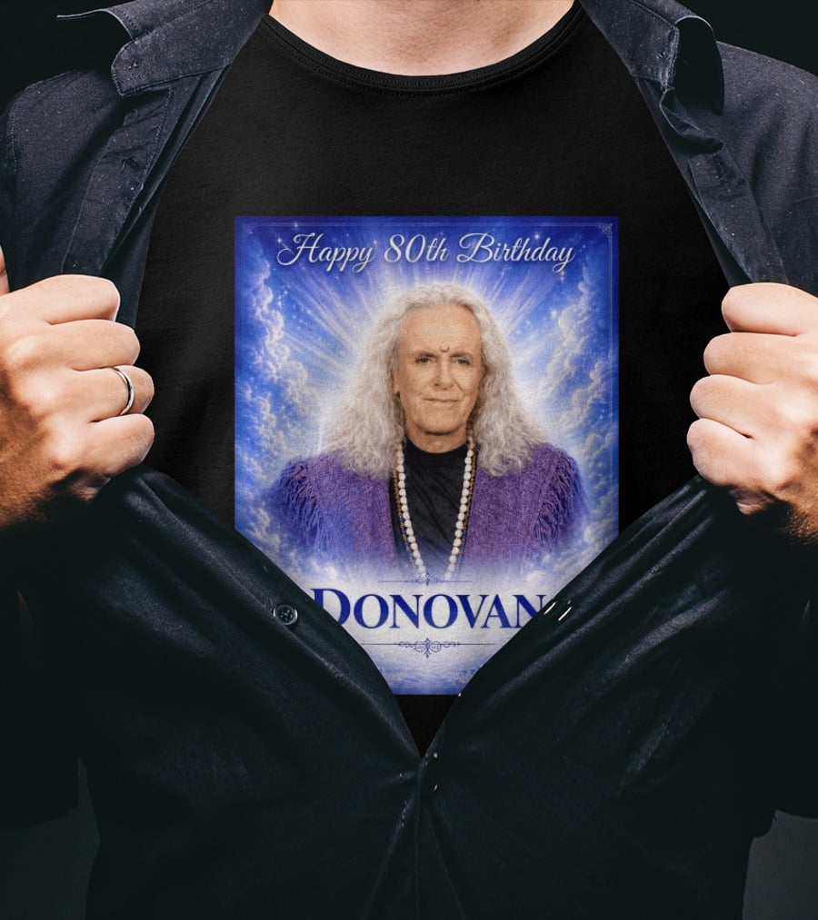 Happy 80th Birthday Donovan Celebration T-Shirt
