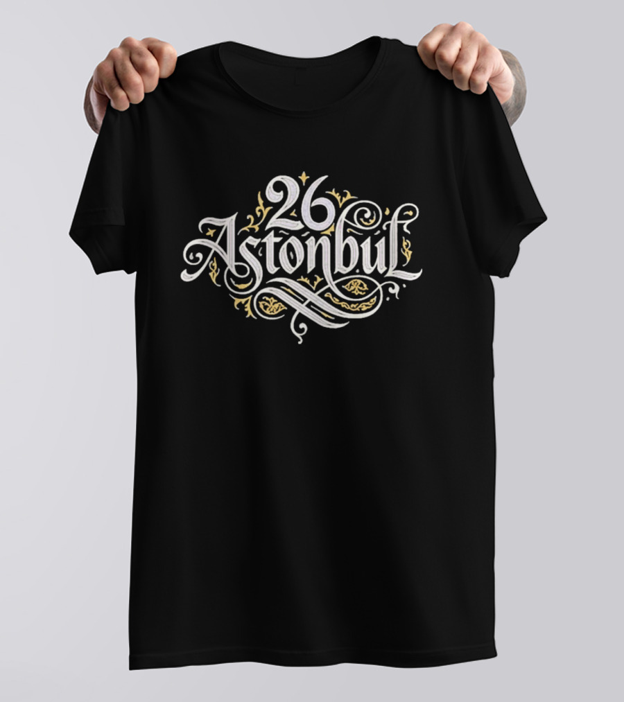 Junior Astonbul 26 Black Front T-Shirt