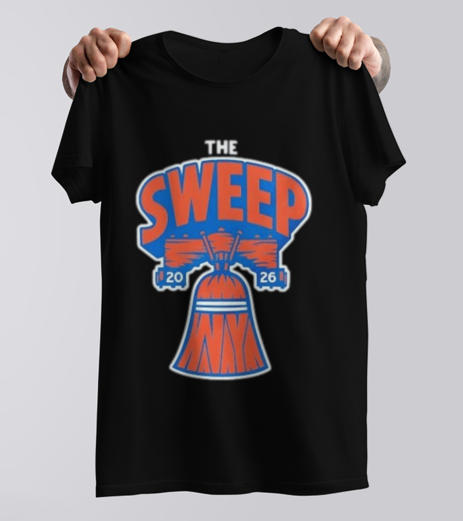 New York Knicks The Sweep 2026 Liberty Bell Motif T-Shirt