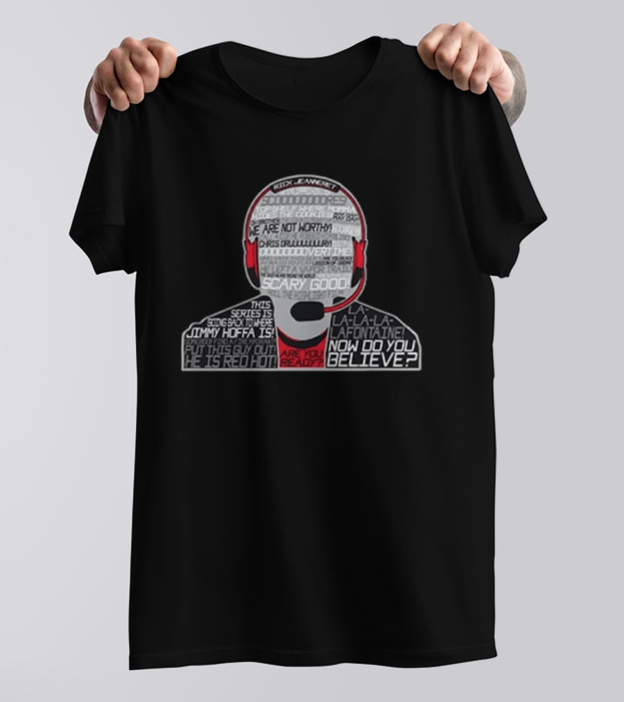 Rick Jeanneret Scary Good Are You Ready La La La LaFontaine Buffalo Hockey T-Shirt