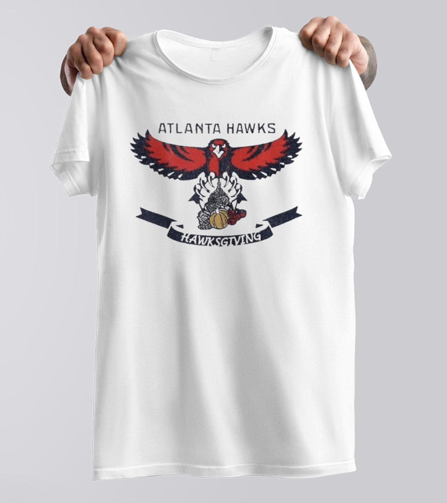 Atlanta Hawks Hawksgiving Thanksgiving Basketball Celebration T-Shirt