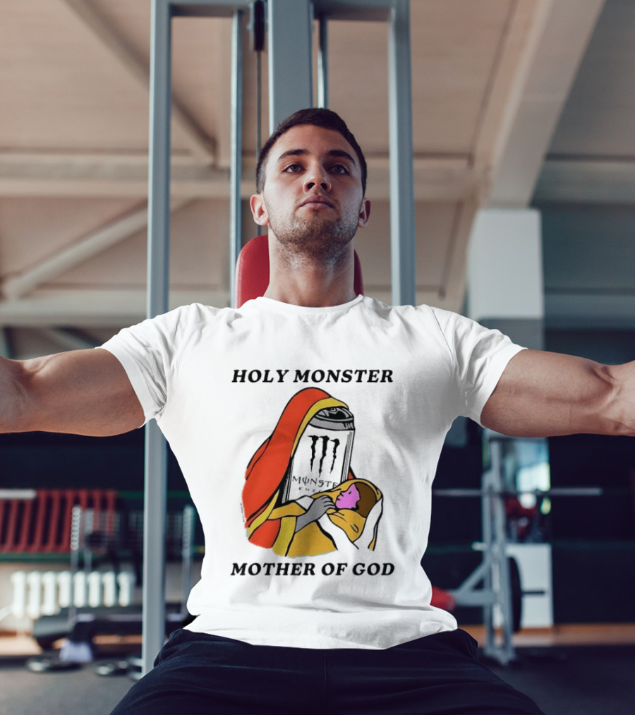 Holy Monster Mother Of God Energy Drink Can T-Shirt