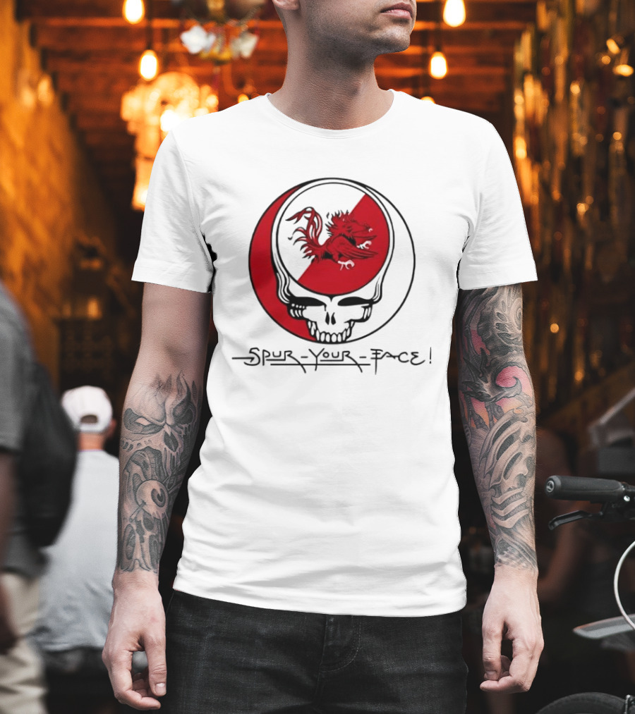 South Carolina Gamecocks Grateful Dead Spur Your Face T-Shirt