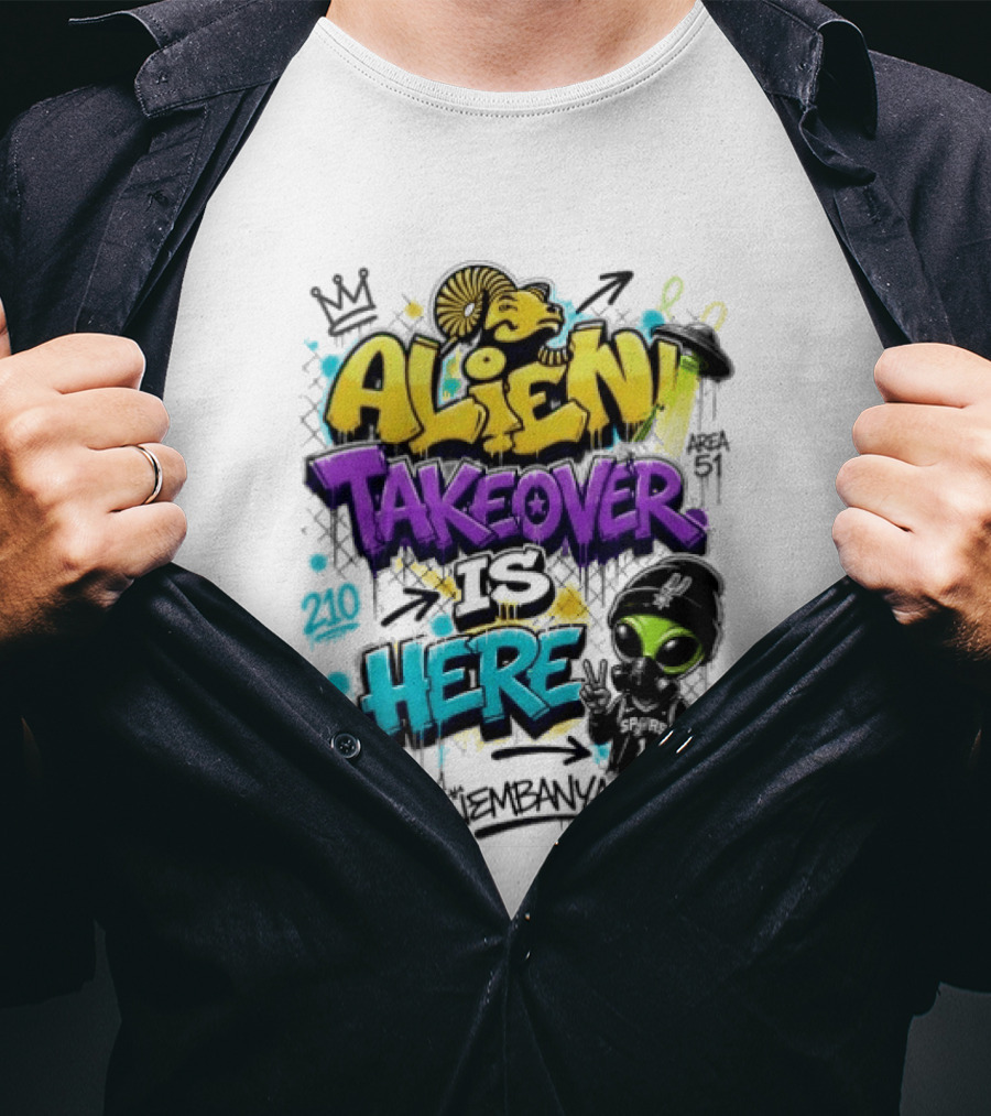 Alien Takeover Is Here Wembanyama T-Shirt
