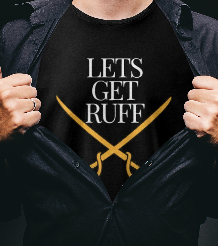 Buffalo Sabres Let's Get Ruff Crossed Sabres T-Shirt