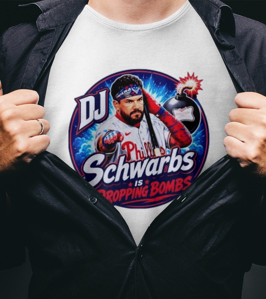 DJ Schwarbs Phillies Dropping Bombs T-Shirt