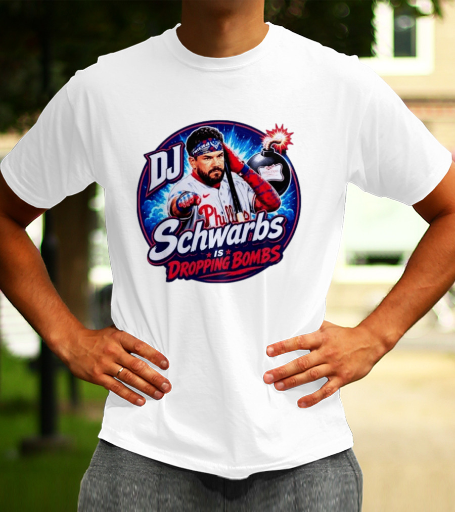 DJ Schwarbs Phillies Dropping Bombs T-Shirt
