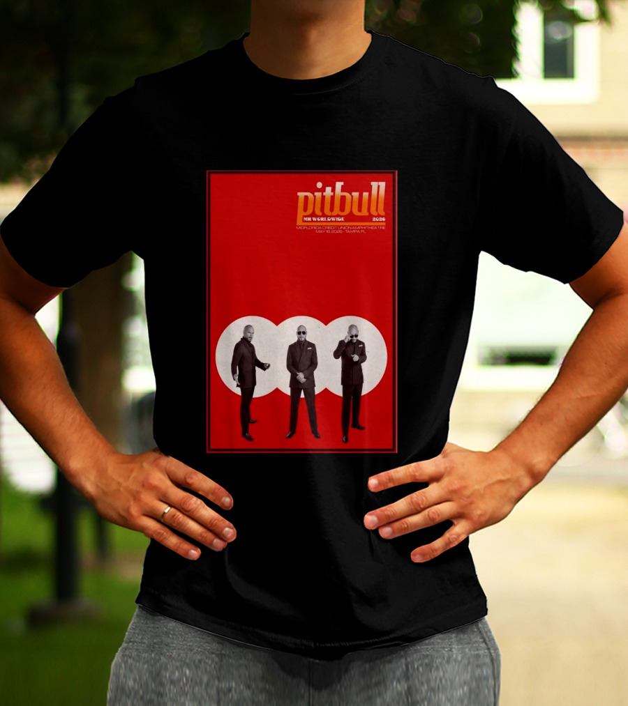 Pitbull Mr. Worldwide 2026 MidFlorida Credit Union Amphitheatre May 16 Tampa FL T-Shirt