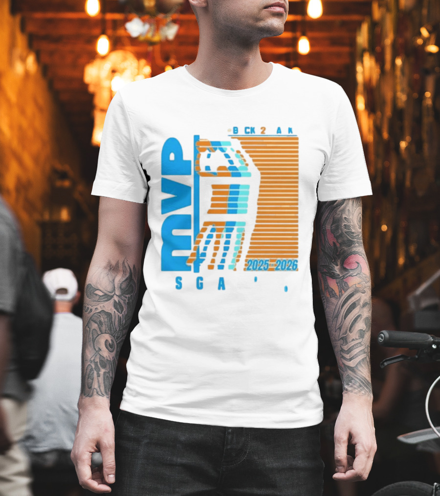 Shai Gilgeous Alexander Back 2 Back MVP 2025 2026 SGA T-Shirt