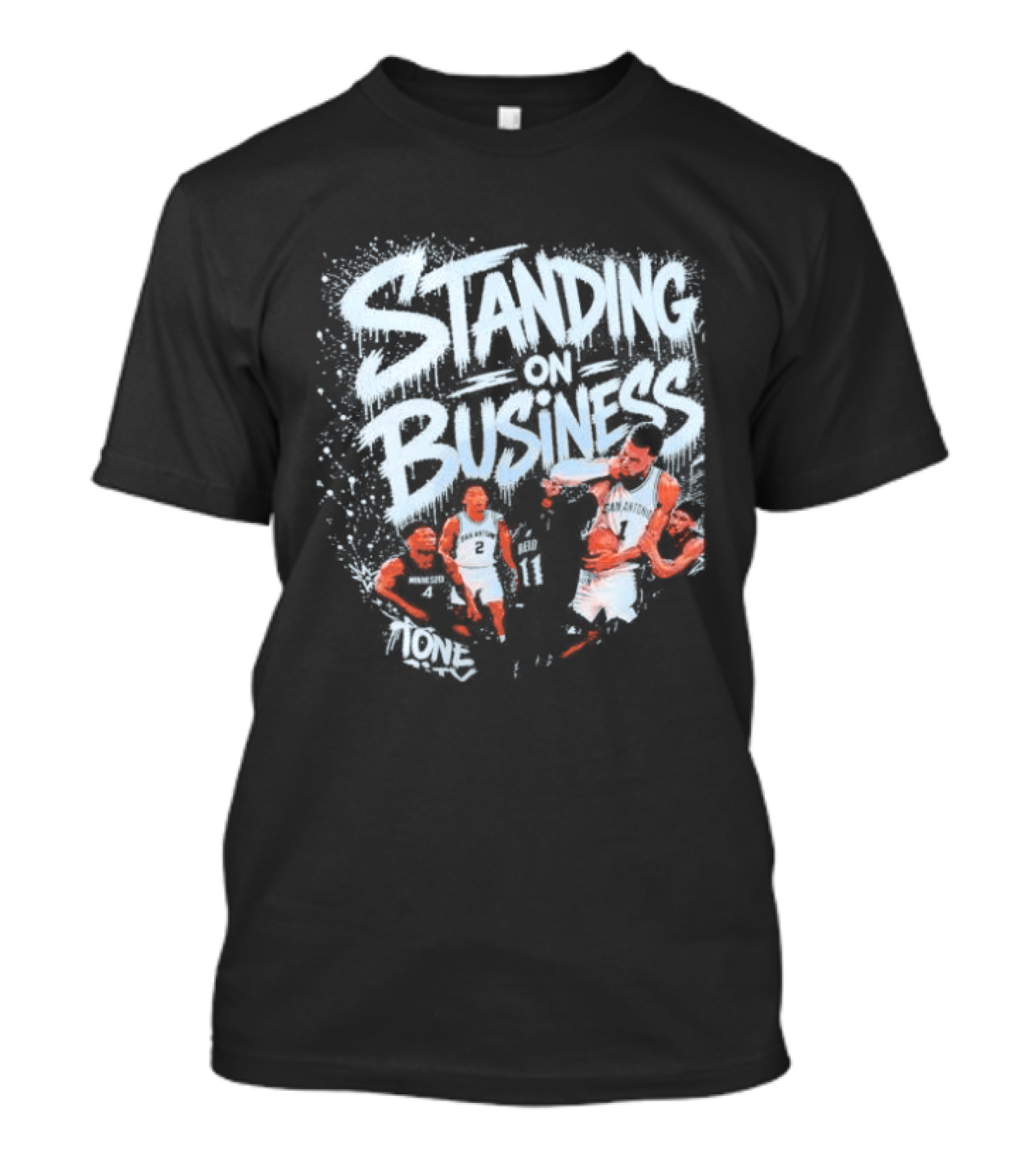 San Antonio Spurs Standing On Business Basketball Team T-Shirt